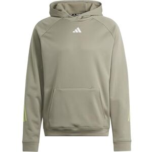 adidas Men's Ti 3s Hoodie Sweatshirt, Guipla/Limpul/White, XXL