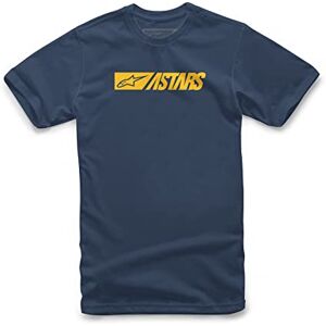 Alpinestars Men's Ageless Classic Tee Short Sleeve Jersey, Navy/Yellow, M