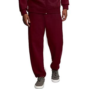 Fruit of the Loom Men's Eversoft Fleece Sweatpants, Elasticated Base-Maroon, XXL