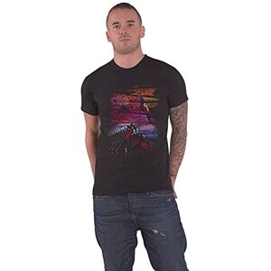 Pink Floyd Men's Wall Flag & Hammers T-Shirt, Black, Medium (Size:Medium)