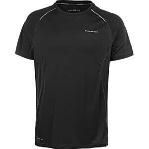 Endurance Lasse M S-S Men's Functional Shirt Made from Sustainable Recycled Polyester, Black, S