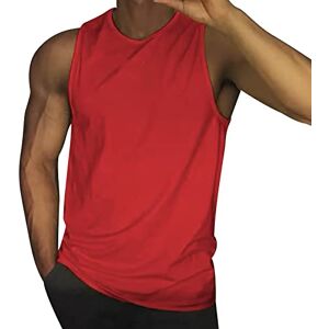 Muscle Fit Vests for Men Cotton Vest Men Sleeveless T Shirts for Men UK Mens Vests Mens Vest Tops Mens Vest Vest Tops for Men Weight Vests for Men Men's Vests Mens Vest Tops Summer Red