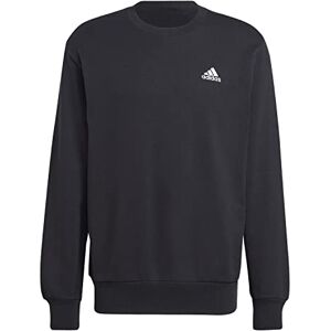 adidas Essentials French Terry Embroidered Small Logo Sweatshirt Herren in schwarz, Größe: XL schwarz male