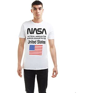 Nasa Men's Administration T-Shirt, White (White White), Large (Size:Large)