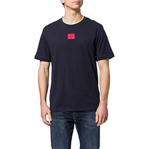 Hugo Boss Mens Diragolino212 Cotton T-Shirt with red Logo Label