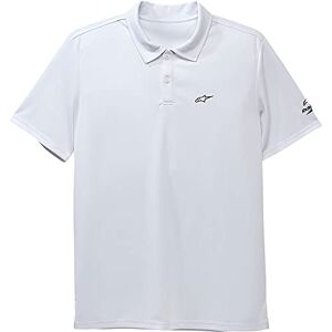 Alpinestars Unisex's Scenario Performance Polo T-Shirt, White, XXL