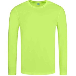 AWDis Just Cool JC002 Long Sleeve Cool T-Shirt - Electric Yellow - S