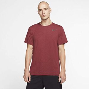 Nike Breathe Hyper Dry T-Shirt Men's T-Shirt, Night Maroon/HTR/Black, X-Large