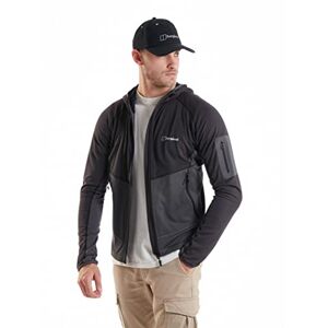 Berghaus Men's Privatale Mountain Light 2.0 Fleece Jacket, Grey Pinstripe/Jet Black, L