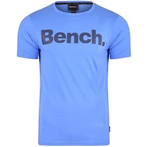 Bench Mens Cotton T-Shirt Short Sleeve Crew Neck Designer Logo Tee Casual Top Denim Blue XXL