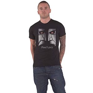 Pink Floyd Men's Metal Heads Close-Up T-Shirt, Black (Black Black), Large (Size:Large)