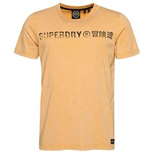 Superdry Men's Camiseta estampada Formal Shirt, Dried Clay Brown, M