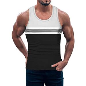 Ballistic Vest Mens Weighted Athletic Sleeveless Vest Vintage Semi Fit Mens Tank Tops Herringbone Party Scoop Neck Black Vest Tops for Men Quick Dry Premium Fabric Shirt Ultra Cotton Vests for Men