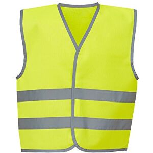 Yoko Hi-Vis Childrens/Kids Reflective Border Waistcoat (M) (Yellow)