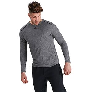 Canterbury Men's Vapodri Cotten/Poly Long Sleeve Training T-Shirt, Medium Grey Marl, 4XL