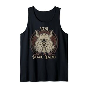50th Birthday Gift Men & 50 Years Old Viking Shirt Mens 1974 Birth Of The Norse Legend - Viking 50th Birthday Tank Top