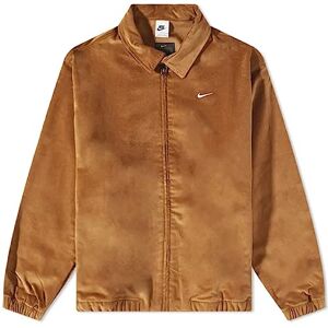 Nike Harrington Corduory cord Men's jacket coat zip Ale Brown Embroidered logo Size Medium M