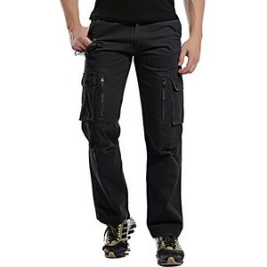 FLYF Mens Cargo Trousers Multi Pockets Combat Work Trousers Casual Outdoor Pants