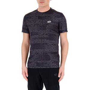 Lotto Men XRIDE III TEE PRT PL T-shirt Short Sleeve - Black, S