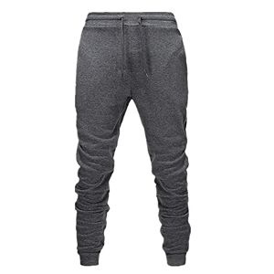 ABNMJKI Jogging Pants Trousers, Men's Casual Sports Pants, Cashmere Jogging Pants (Color : Dark Grey, Size : Medium)