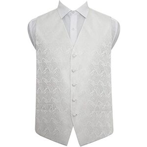 DQT New Men's Paisley Ivory Waistcoat - 40