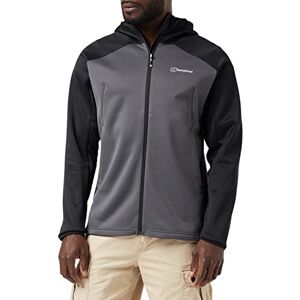 Berghaus Men's Gyber Fleece Jacket, Grey Pinstripe/Jet Black, L