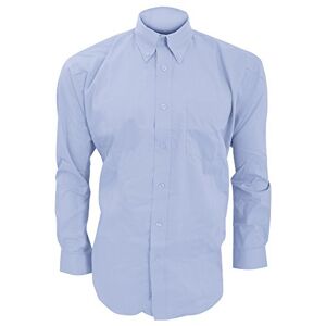Kustom Kit Mens Long Sleeve Corporate Oxford Shirt (18.5inch) (Light Blue)
