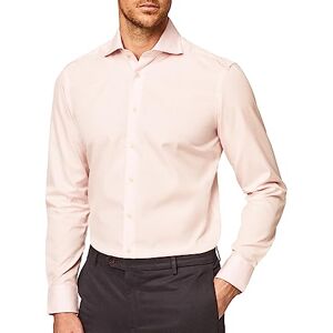 Hackett Clothing Hackett Largeondon Men's POPLIN Slim BC Formal Shirt, Pink, 145