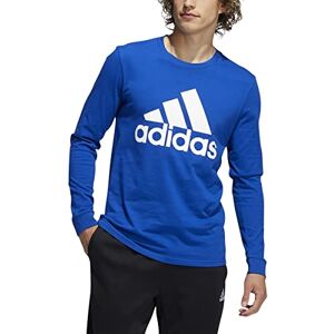 adidas Men's Standard Basic Badge of Sport Long Sleeve Tee, Collegiate Royal, Small