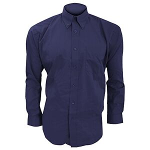 Kustom Kit Mens Long Sleeve Corporate Oxford Shirt (17.5inch) (Midnight Navy)