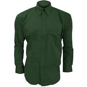 Kustom Kit Mens Long Sleeve Corporate Oxford Shirt (16.5inch) (Bottle Green)