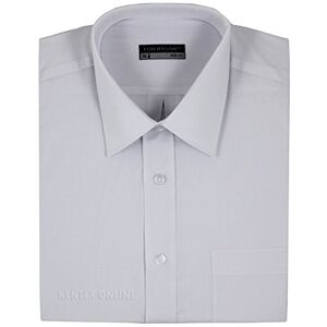 Tom Hagan Mens Formal Shirts Short Sleeve Stylish Plain Coloured Big Sizes 15 to 18 (18 (45), White)