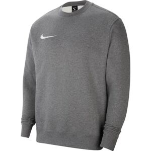 Nike CW6902-071 M NK FLC PARK20 CREW Sweatshirt Men's CHARCOAL HEATHR/WHITE Size L