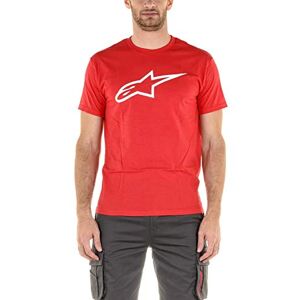 Alpinestars Men's Ageless Classic Tee Regular Fit Short Sleeve Casual Shirt, Red (Red/White), Small