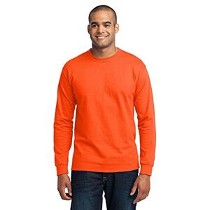Port & Company Port Company Long Sleeve 50/50 Cotton/Poly -Shirt. - Large - Safety Orange (US)