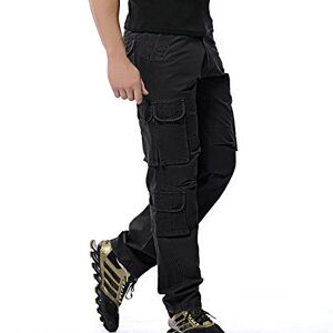 FLYF Mens Cargo Trousers Multi Pockets Combat Work Trousers Casual Outdoor Pants