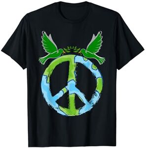 Int'L Day Of Peace International Friendship Day Peace Sign Symbol Peace And Love For The World Peace For All T-Shirt