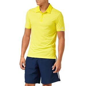 adidas Men Climachill Tonal Stripe Polo Polos - Yellow, S