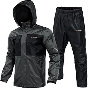 Rodeel Waterproof Fishing Rain Suit for Men (Rain Gear Jacket & Trouser Suit)