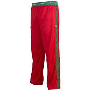 Unisex Brazil Flag Red Green Capoeira Martial Arts Elastic Sport Trousers Pants 6 Sizes - S