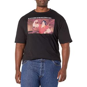 Disney Men's Gaston Gym Meme T-Shirt, Black, L Big Tall