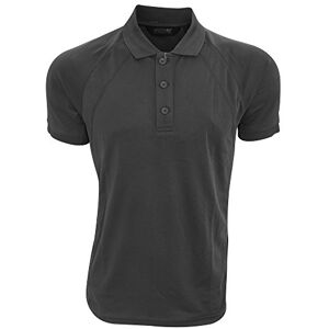 Regatta Men's COOLWEAVE Regular Fit Plain Polo Short Sleeve Polo Shirt, Black, Medium