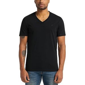 MUSTANG Men's Style 2-Pack V-Neck T-Shirt, Black 4142, 5XL