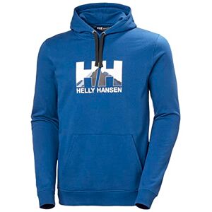 Helly Hansen Mens Nord Graphic Pullover Hoodie, 2XL, Deep Fjord