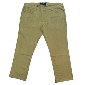 Gaffer Mens Jeans Denim Straight Leg Pants Regular Fit Zip Fly Trousers Stone - SX01 46W / 30L