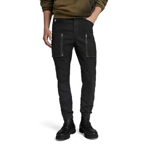 G-STAR RAW Men's Zip Pocket 3D Skinny Cargo Pants, Black (dk black D21975-D504-6484), 34W / 32L
