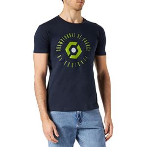 Cotton Division LIGUE 1 UBER EATS Men's Meligf1ts006 T-Shirt, Navy Blue, L