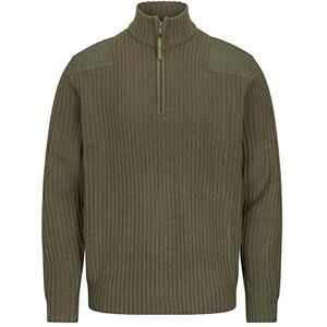 WALKER AND HAWKES - Men's Gardham Zip Neck Jumper - Green - XX-Large