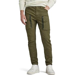 G-STAR RAW Men's Zip Pocket 3D Skinny Cargo Pants, Green (dark olive D21975-D504-C744), 34W / 34L