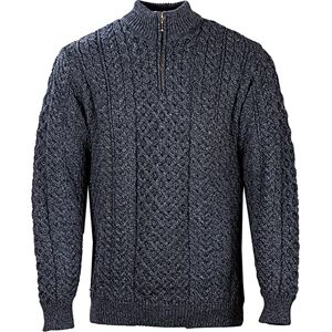 WALKER AND HAWKES - Men's Merino Wool Woodham Jumper - Iron Grey - X-Large